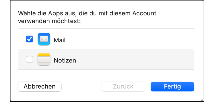 Mail Fertig