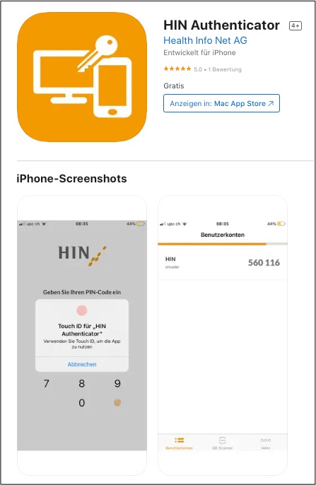 HIN Authenticator App Store
