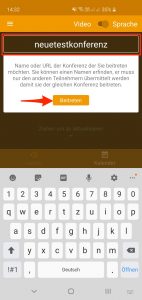Konferenzraum erstellen 1