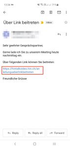 Beitreten über Link