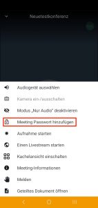 Konferenzraum Passwort sichern 1