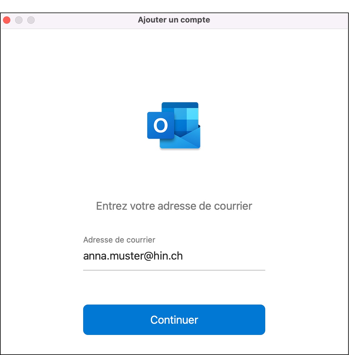 Mail-Adresse eingeben