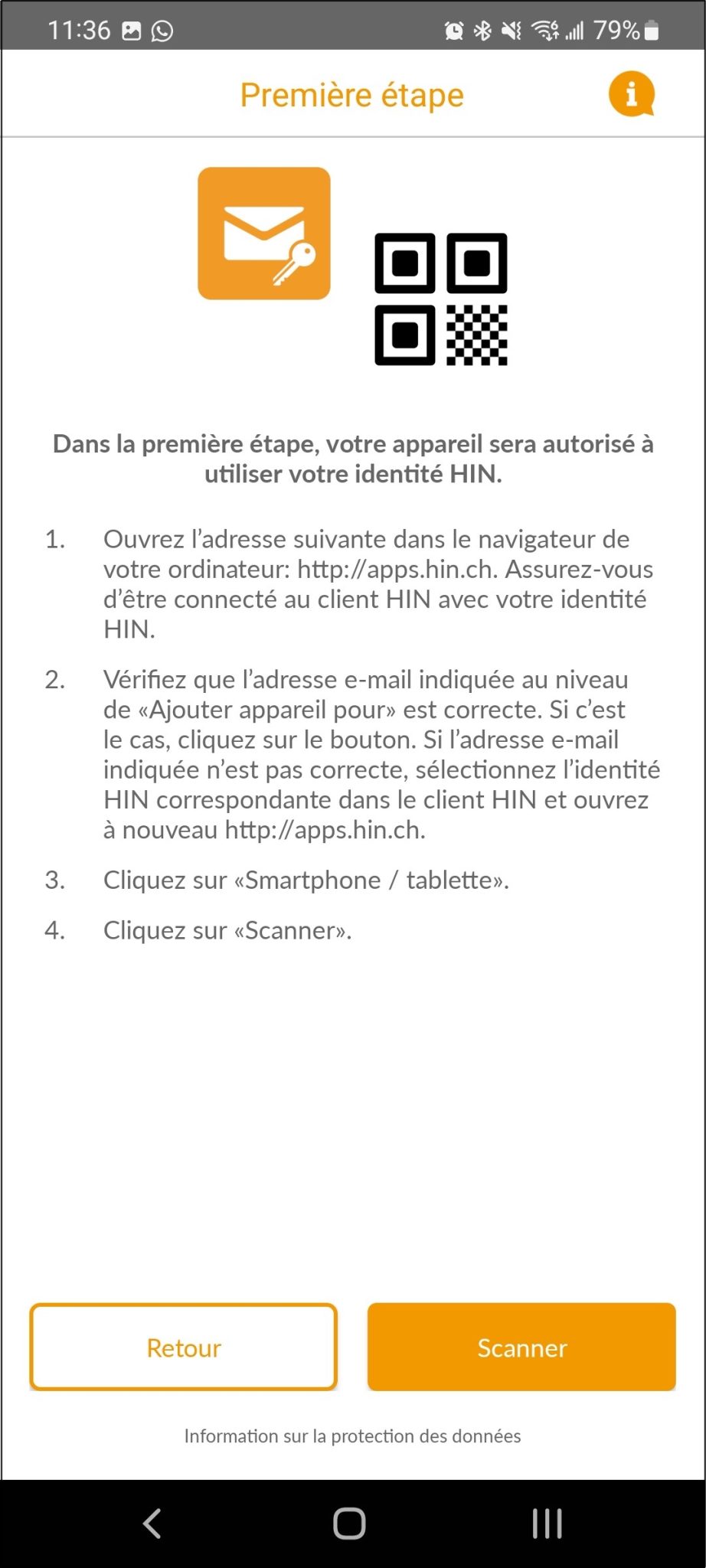 Schritt 4: Scannen Sie den QR-Code