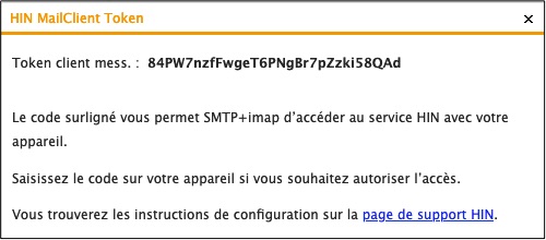 HIN MailClient Token
