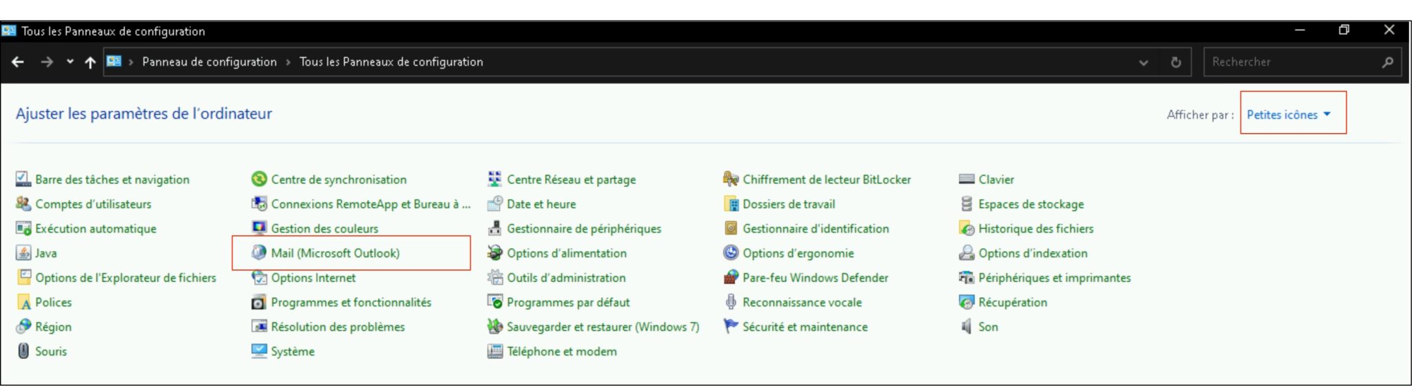 Mail Microsoft Outlook