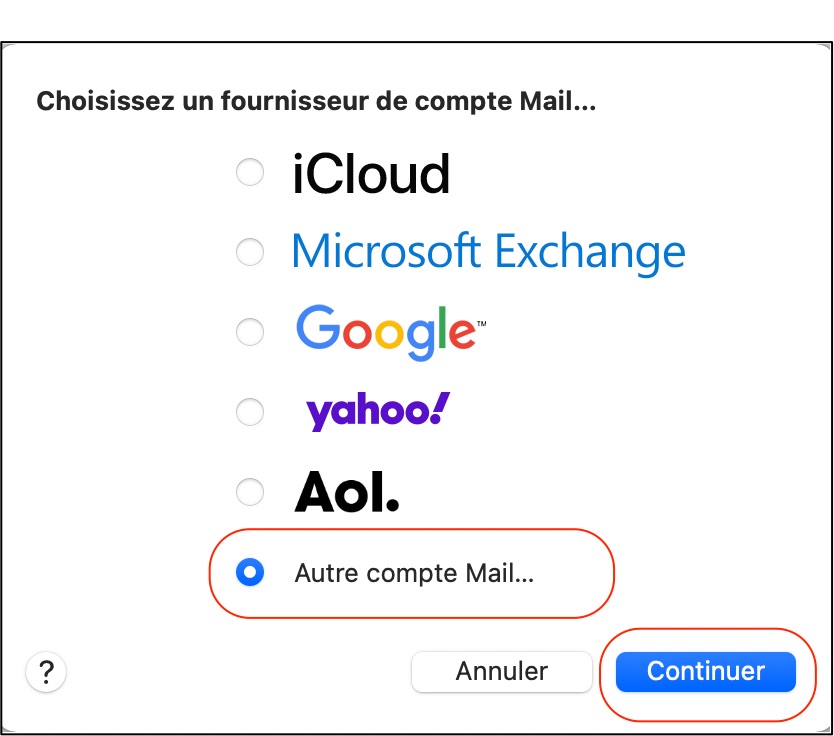 Anderer Mail-Account