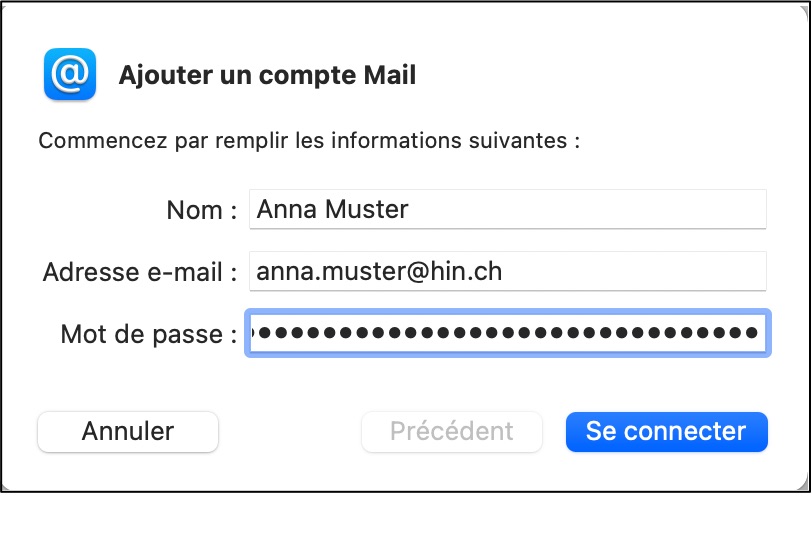 Mail-Account hinzufügen