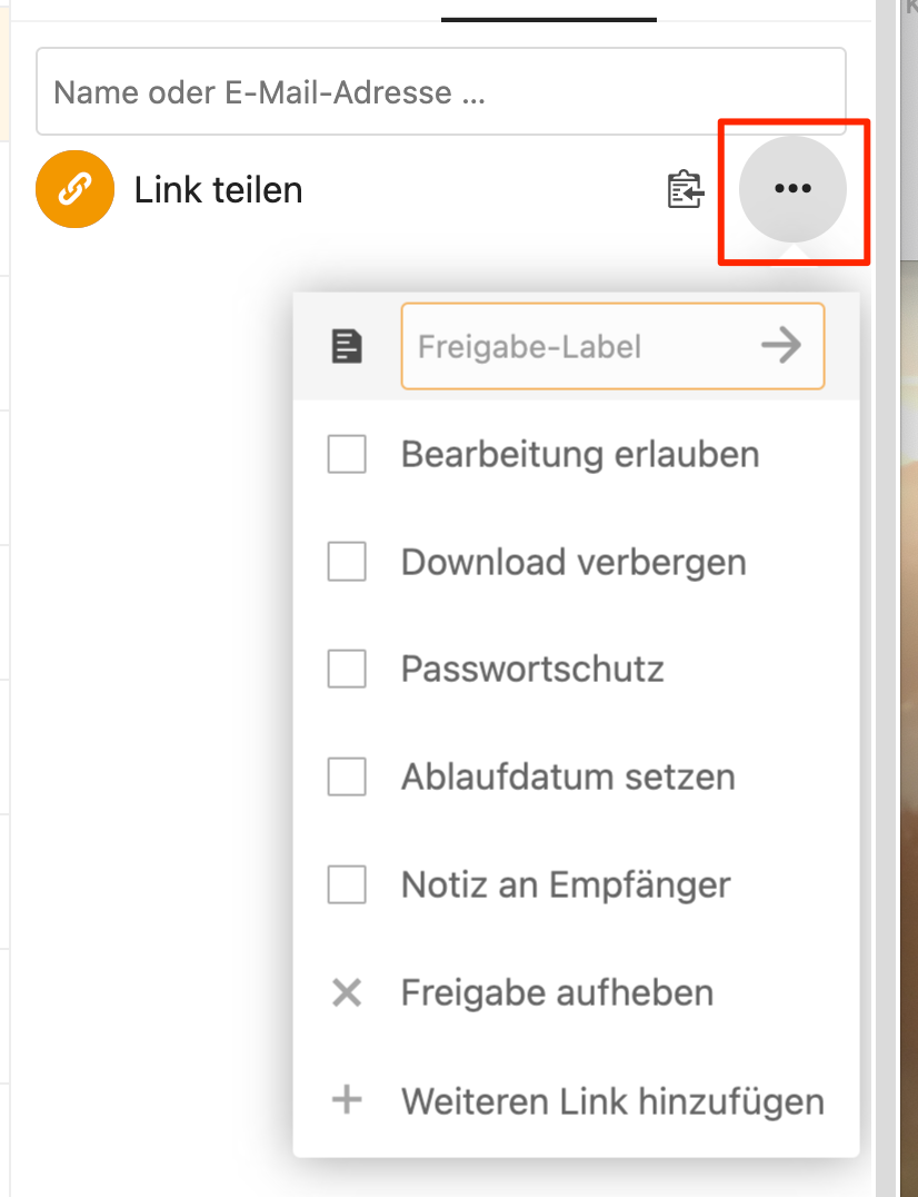 Teilen Link 2