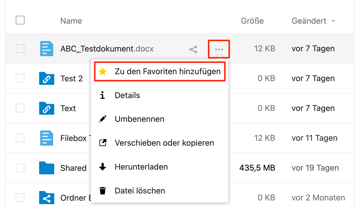 Zu den Favoriten hinzufügen