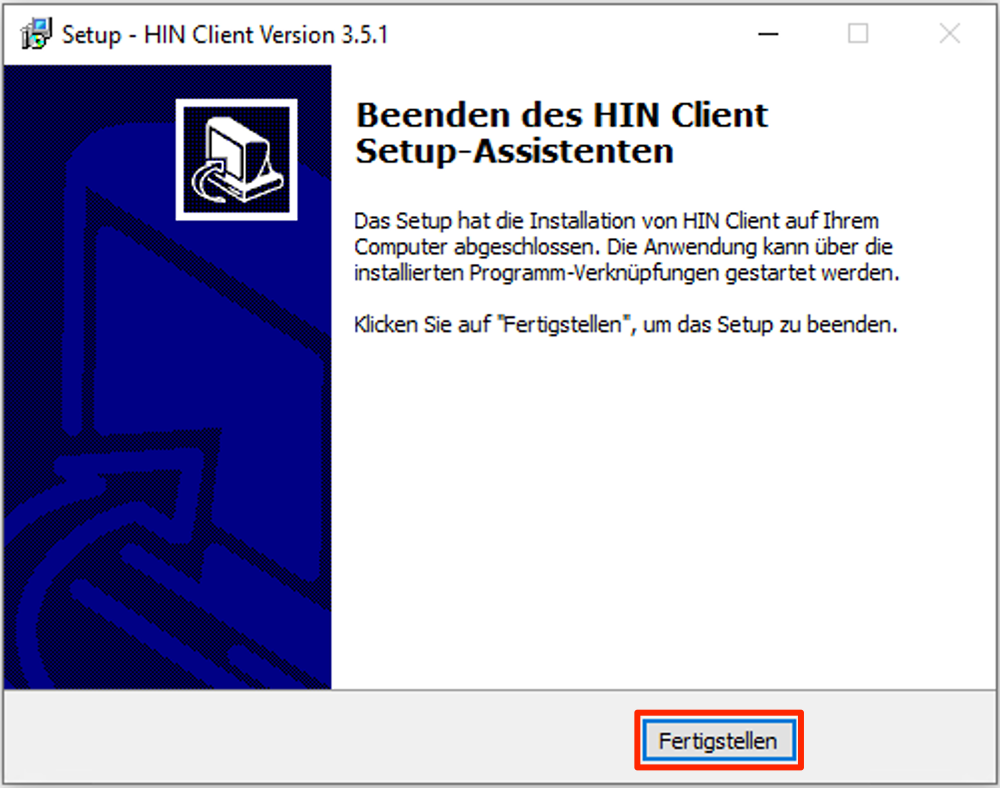 HIN Client Setup 2 W8