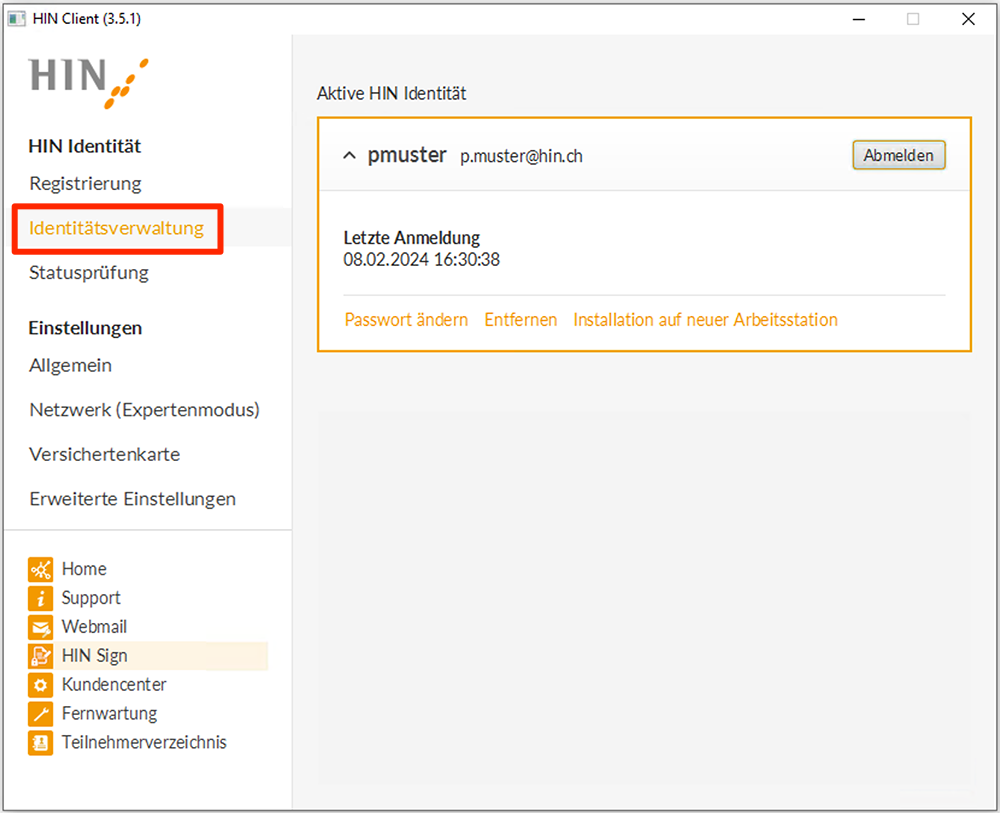 Identitätsverwaltung