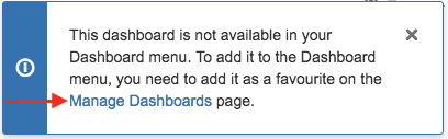 Manage Dashboards