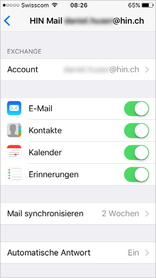1) Abb.: iOS