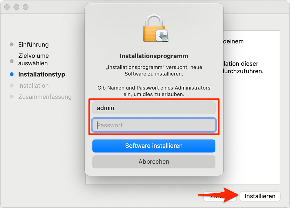 MAC Passwort