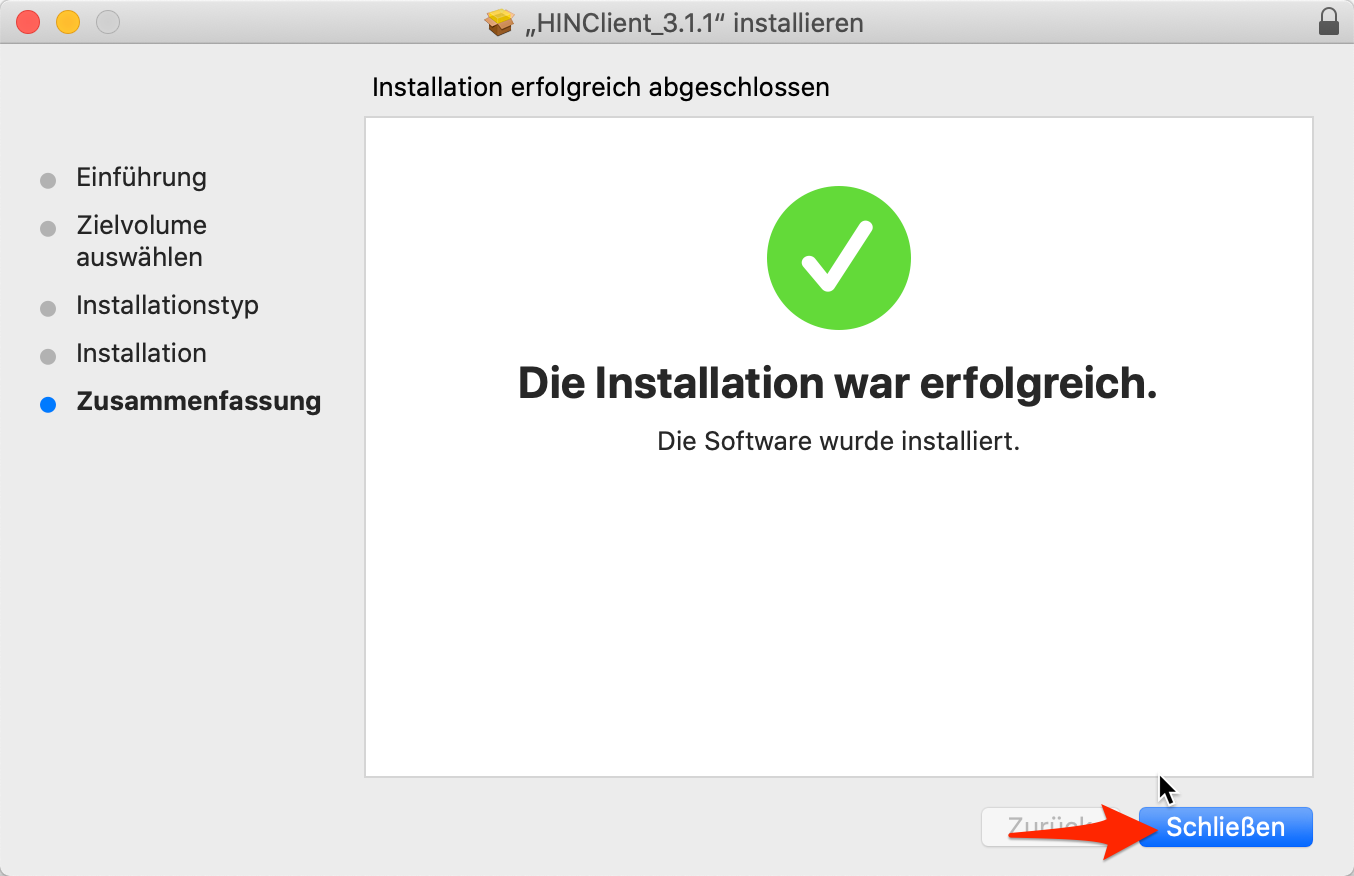 HINClient installieren 2