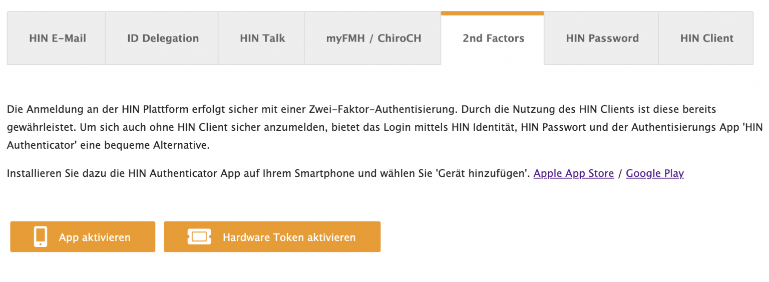 App Aktivierung
