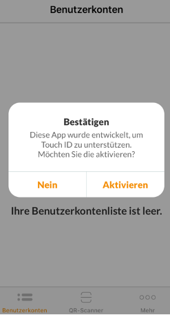 Fingerabdruck-Scan
