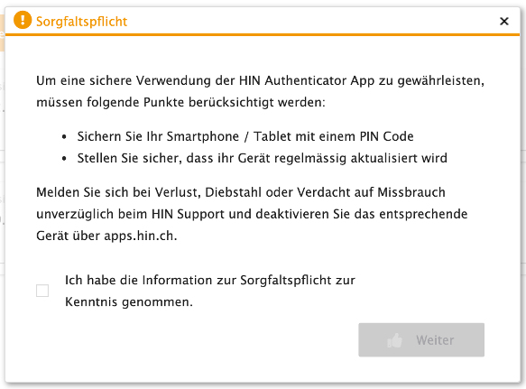 Sorgfaltspflicht