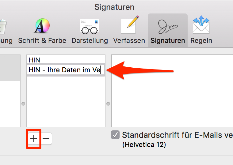 HIN Mail Signatur Apple 2