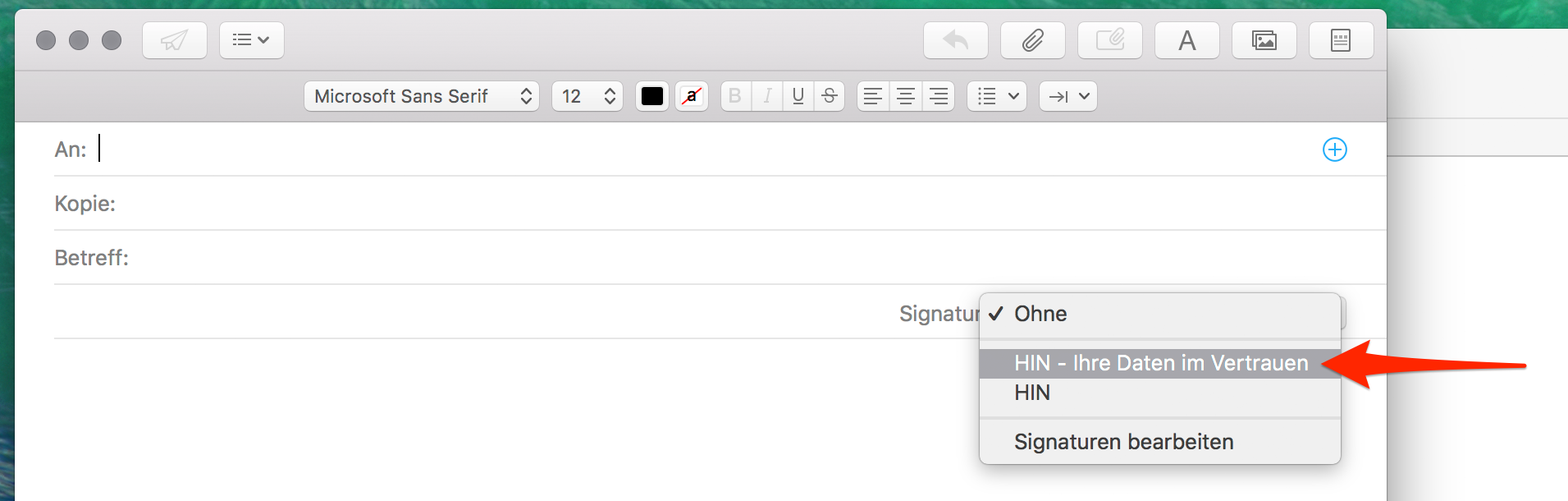 HIN Mail Signatur Apple 5