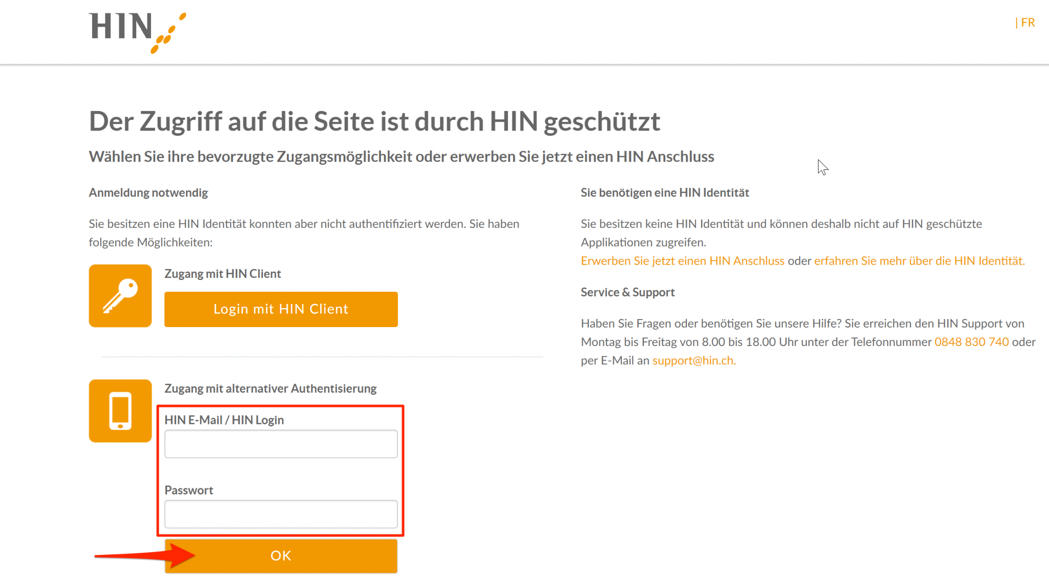 Aktivierung mit SMS 3