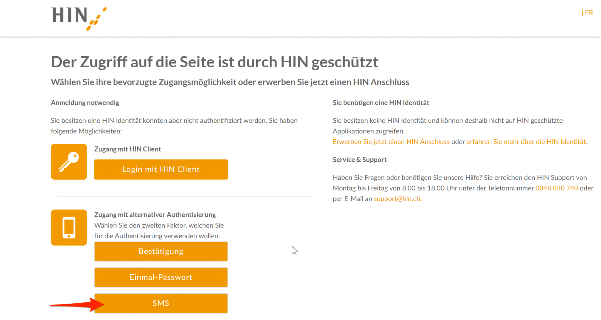Aktivierung mit SMS 4