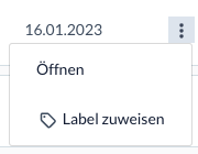 Speichern der Dokumente