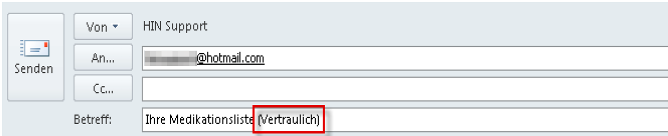 Vertraulich markieren