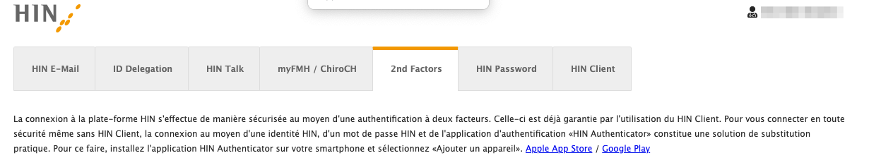 Activer l’identité HIN 4