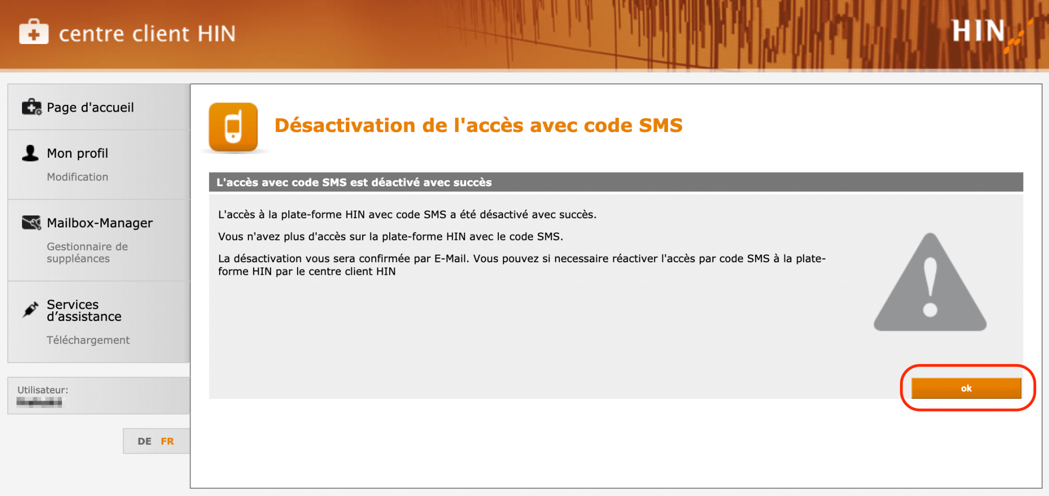 Désactivation 4