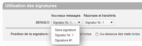 Verwendung der Signaturen