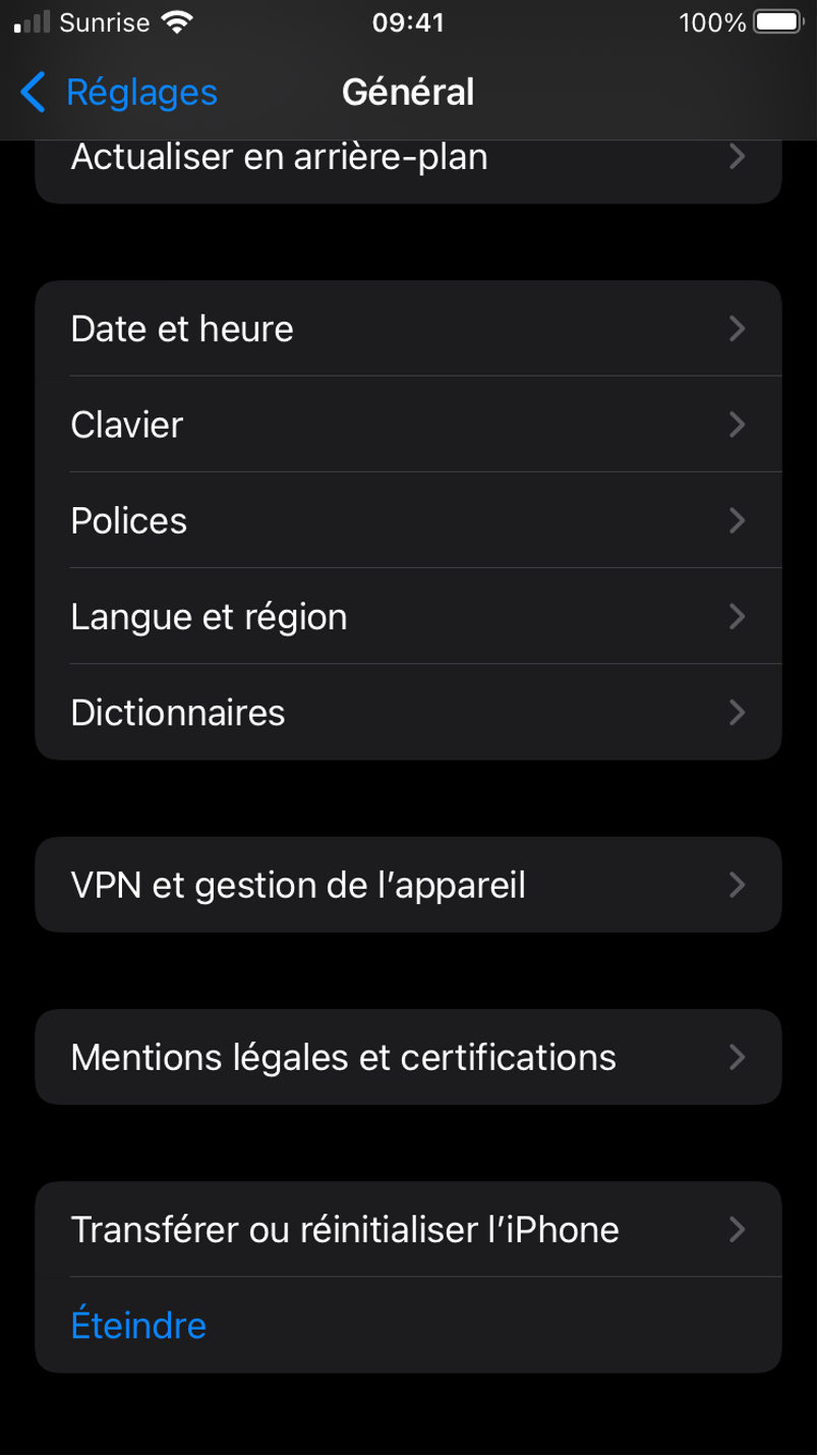 Schritt 7: Wählen Sie in den Einstellungen «VPN und Geräteverwaltung»