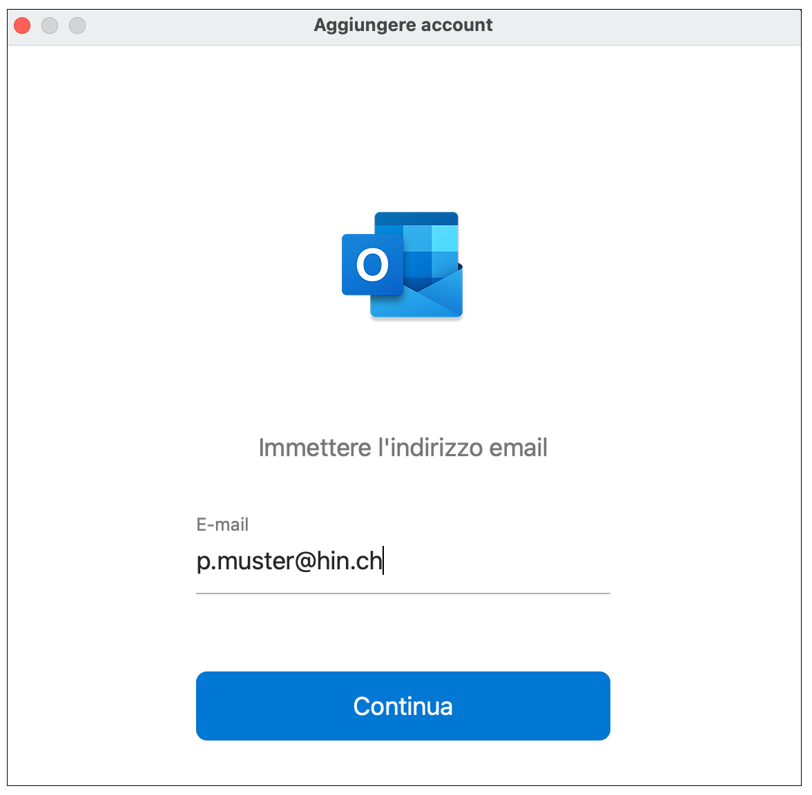 Mail-Adresse eingeben