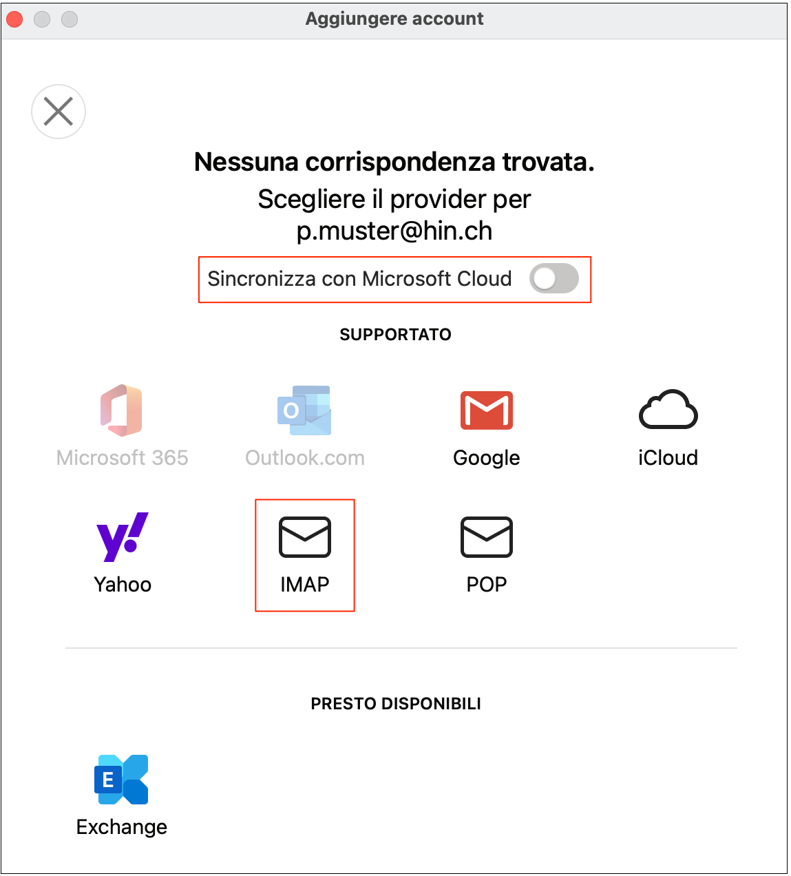 Mit Microsoft Cloud synchronisieren