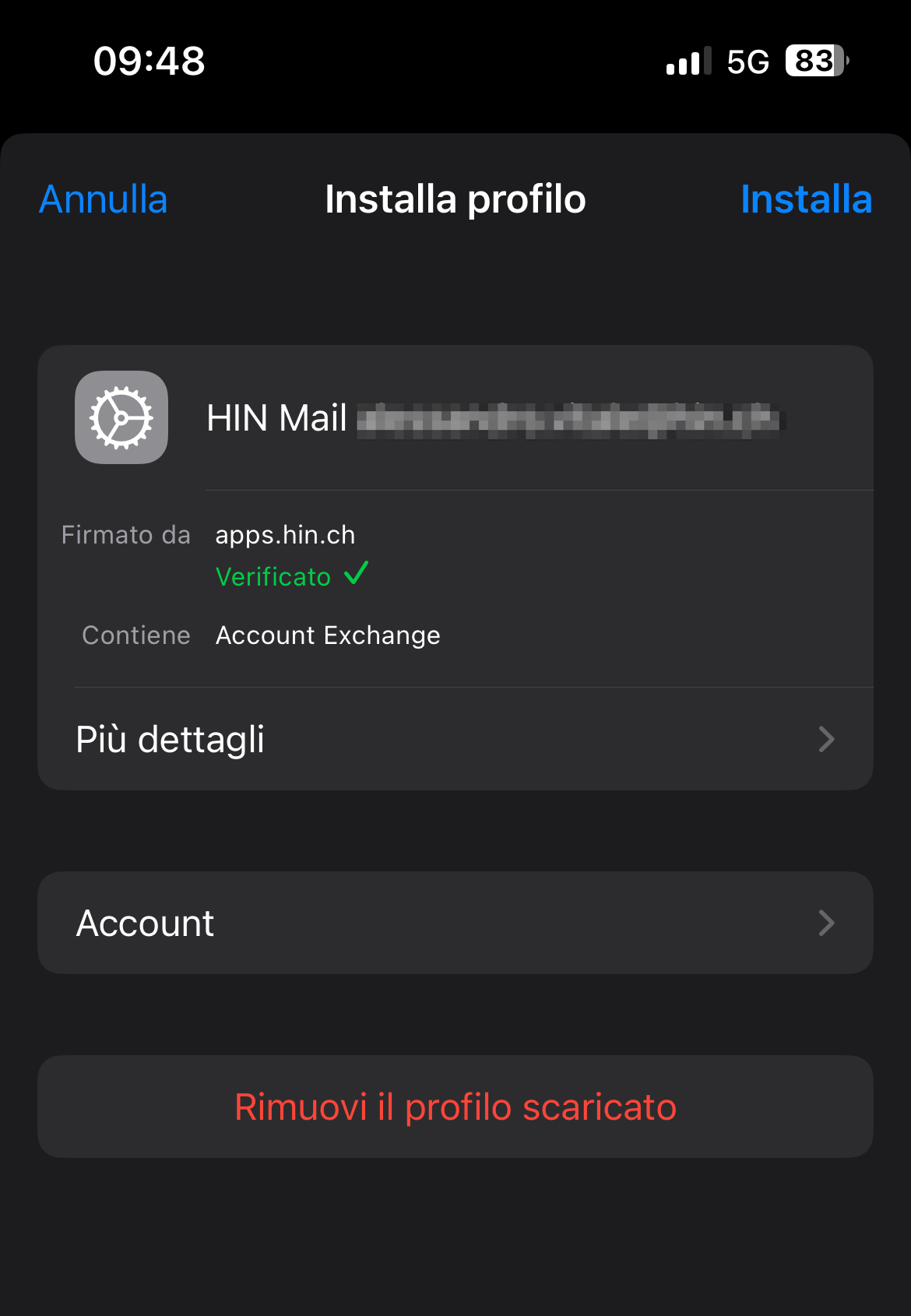 Schritt 8: Klicken Sie auf «Installieren» und geben Sie den Code Ihres Geräts ein