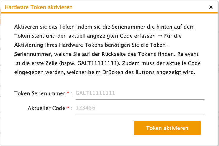 Token aktivieren